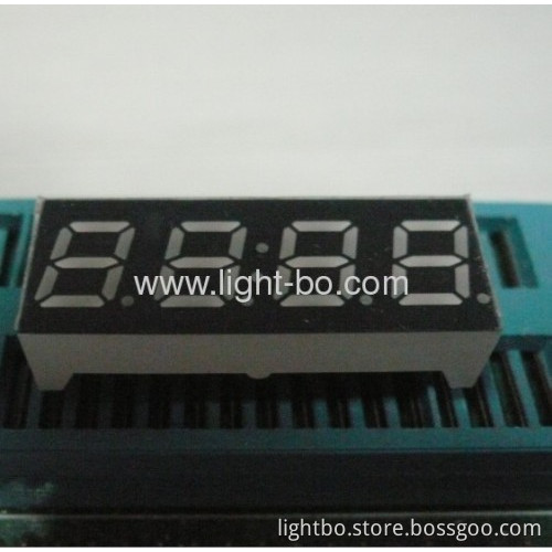 Super Bright Amber 4 Digit 0.28 Inch 7 Segment Led Clock Display 